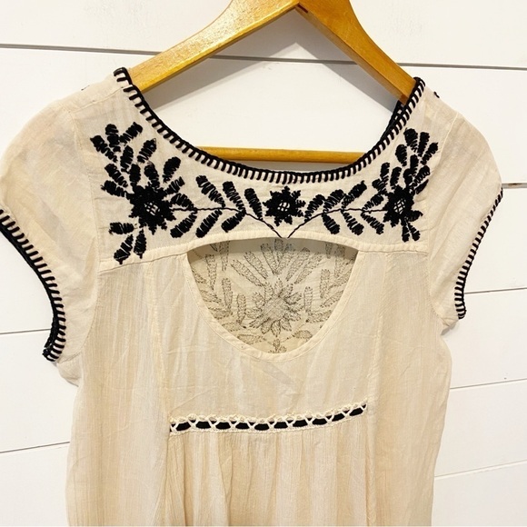 Free People | India Gauze Embroidered Marina High/Low Dress Size XS - Picture 12 of 15